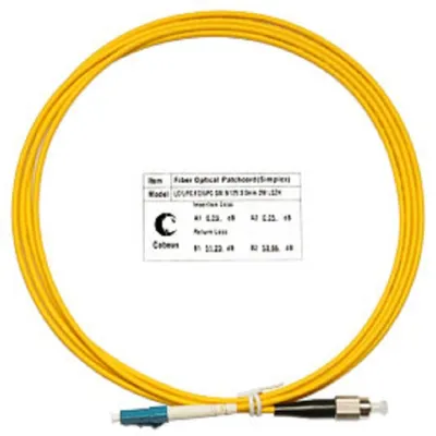 Патч-корд оптический Cabeus FOP(s)-9-LC-FC-2m, OS2, LC/FC, 2м