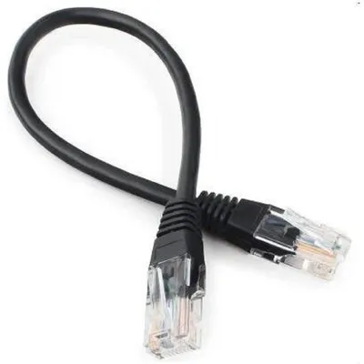 Патч-корд Bion BPC-U5E101-0.5M-BK, U/UTP Cat.5e, 0.5 м, черный