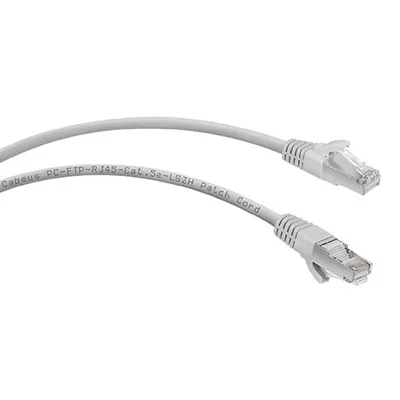 Патч-корд Cabeus PC-FTP-RJ45-Cat.5e-5m-LSZH, F/UTP, кат. 5e, 5 м, LSZH, серый