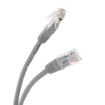 Патч-корд Telecom NA102--2M, UTP Cat.5e, 2м, серый