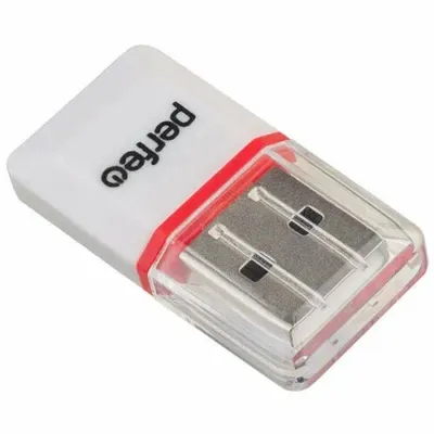 Кардридер Perfeo PF_5056, Micro SD, белый