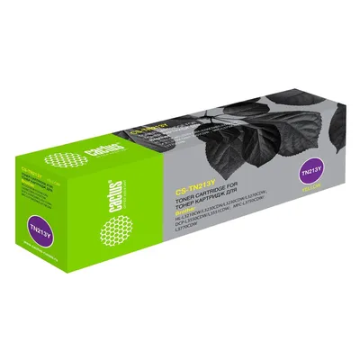 Картридж Cactus CS-TN213Y, желтый, 1300 страниц, для Brother HL 3230/DCP 3550/MFC 3770