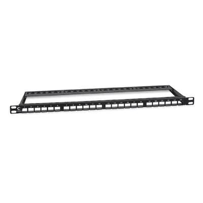 Патч-панель Cabeus PLBHD-24-0,5U, 19", 0,5U, 24 порта RJ45, без модулей