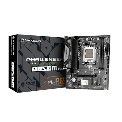 Материнская плата MAXSUN MS-Challenger B650M WIFI V2, AM5, 2×DDR5, mATX