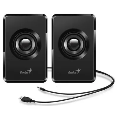 Колонки Genius SP-U125, 2.0, 3 Вт, USB, 150–20000 Гц, чёрный