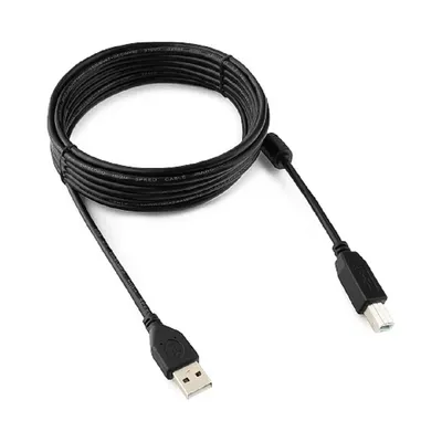 Кабель USB Cablexpert CCF-USB2-AMBM-15, USB 2.0, AM/BM, 4.5 м, чёрный