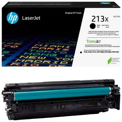 Картридж HP 213X W2130X, чёрный, 9000 страниц, для LaserJet Enterprise 5700/6700/MFP 5800/6800
