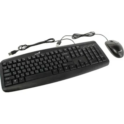 Комплект клавиатуры и мыши Genius 31330003416, USB, чёрный