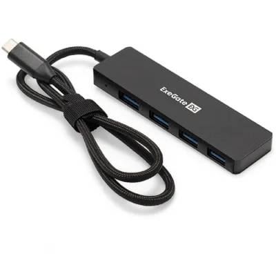 USB-хаб ExeGate DUB-4C/3, USB Type-C — 4×USB 3.0, EX297631RUS