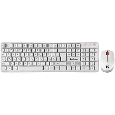 Комплект клавиатура+мышь Defender Milan C-992, беспроводной, 104 клавиши, 1000 dpi, USB-A
