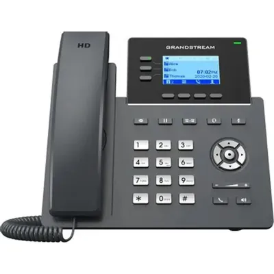 IP-телефон Grandstream GRP2603, 6 SIP-аккаунтов, 3 линии, 2×GbE, ЖК 132×64