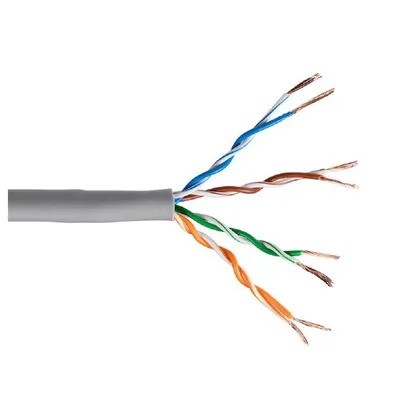 Кабель 5bites UT5725-100A, U/UTP Cat.5e, 4 пары, CCA, 100 м, серый