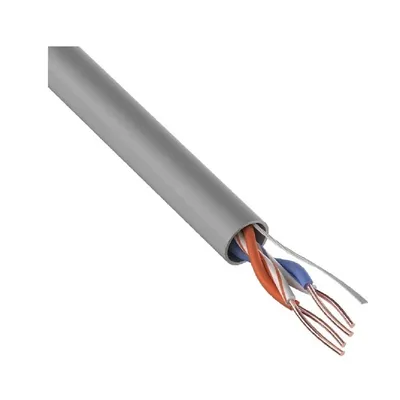 Кабель REXANT 01-0023-R, витая пара U/UTP Cat.5e, 2 пары, 24AWG, 305 м, серый