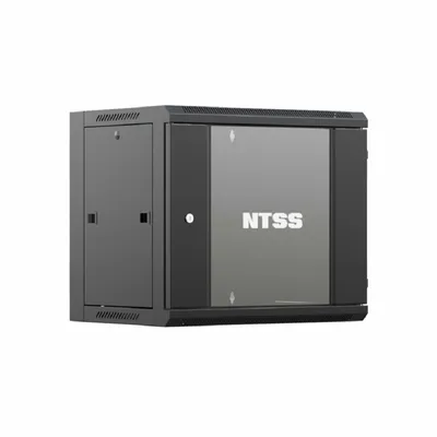 Шкаф телекоммуникационный NTSS NTSS-W12U6045GS-BL, настенный, 12U, 600×450×635 мм