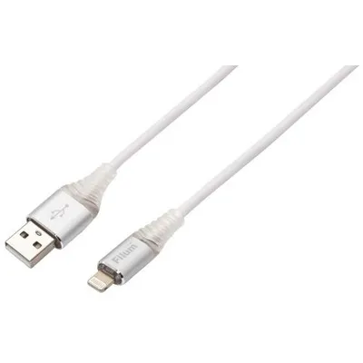 Кабель Filum FL-CPro-U2-AM-LM-1M-L1, USB 2.0, 1 м, Lightning, 2 А