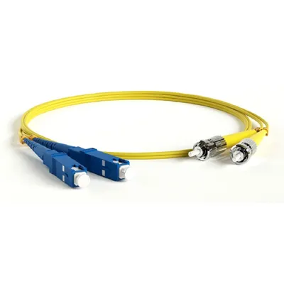 Патч-корд Hyperline FC-D2-9-SC/UR-ST/UR-H-1M-LSZH-YL, SM OS2, ST/UPC-SC/UPC, 1 м