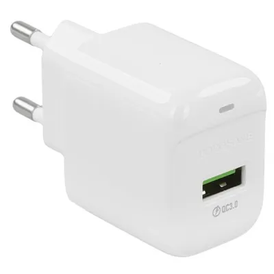 Сетевое зарядное устройство BOROFONE BAS42A White, 1USB, QC3.0, 18W