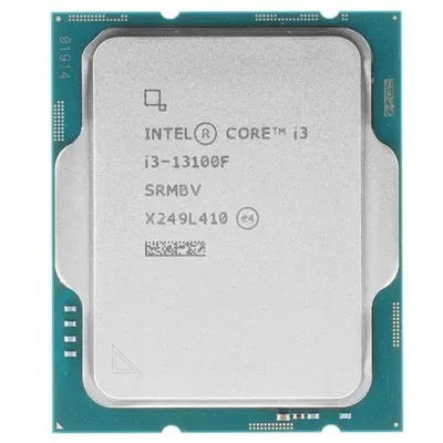 Центральный Процессор Intel Core i3-13100F OEM (Raptor Lake, Intel 7, C4(0EC/4PC)/T8, Performance Base 3,40GHz(PC), Turbo 4,50GHz, Max Turbo 4,50GHz, Without Graphics, L2 5Mb, Cache 12Mb, Base TDP 58W, Turbo TDP 89W, S1700)