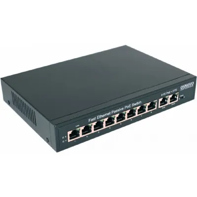 Коммутатор Osnovo OSN-13429, Fast Ethernet, 10×PoE, Passive PoE
