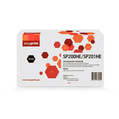 Картридж EasyPrint LR-SP200HE/SP201HE, черный, 2600 стр., с чипом