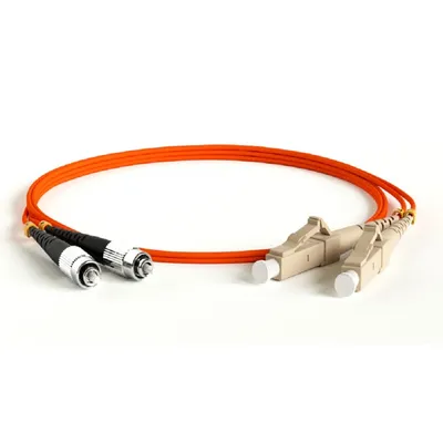 Патч-корд Hyperline FC-D2-50-FC/PR-LC/PR-H-5M-LSZH-OR, MM 50/125, FC-LC, duplex, LSZH, 5м