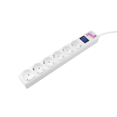 Сетевой фильтр PowerCube SPG(5+1)-16B-1,9М, 6 розеток, 16А/3,5кВт, 1.9м