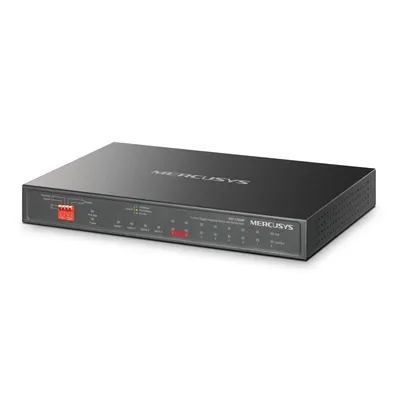 Mercusys MS112GMP 12-портовый гигабитный настольный коммутатор (8 портов PoE+)