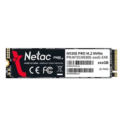 SSD Netac N930E Pro NT01N930E-256G-E4X, 256 ГБ, M.2 2280, PCIe 3.0 x4, NVMe