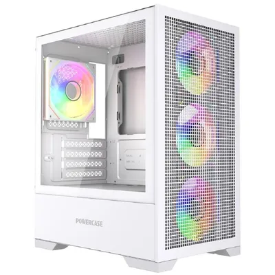 Корпус PowerCase CMMB315W-A4 Mistral Micro B315W, mATX, белый, стекло