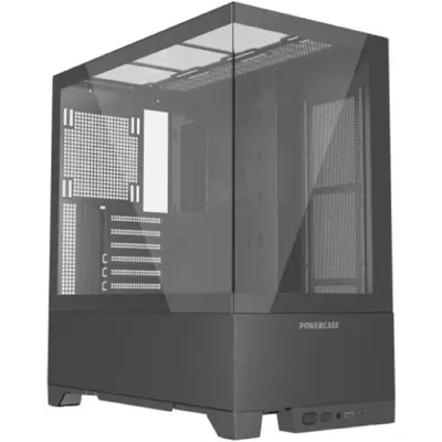 Корпус PowerCase CVBAV2-L0, ATX, Tempered Glass, черный
