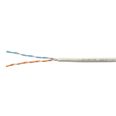 Кабель Cabeus UTP-2P-Cat.5e-SOLID-GY, UTP Cat.5e, 2 пары, 305м