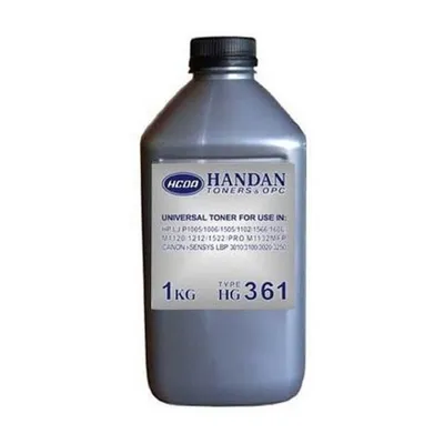 Тонер Handan HG361, универсальный, для HP LJ P1005/P1006/P1160, чёрный, 1 кг