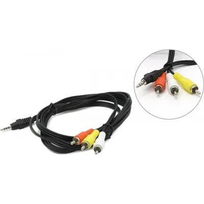 Кабель аудио Gembird CCA-4P2R-2M, Jack 3.5→3×RCA, 2 м