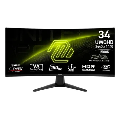 Монитор MICROSTAR 9S6-3DD71M-016, 34" VA, 3440×1440, 180Hz, 1ms, изогнутый