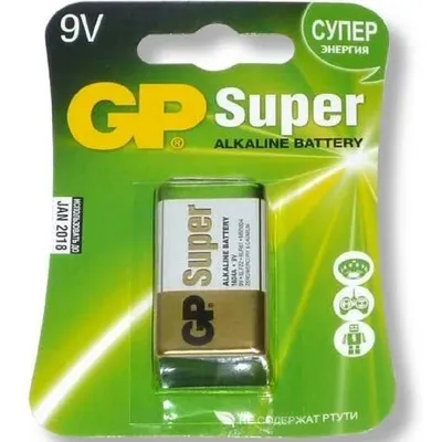 Батарейка GP 4891199002311, 9V, щелочная, крона