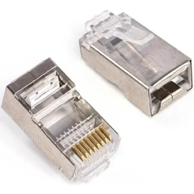 Коннектор 5bites US060A-50, RJ-45 8P8C кат.5e, экранированный, 50 шт.