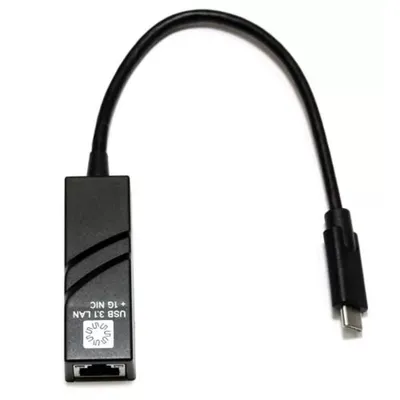 Адаптер 5bites UA3C-45-07BK, USB 3.1 Type C-RJ45, 1000Мбит/с