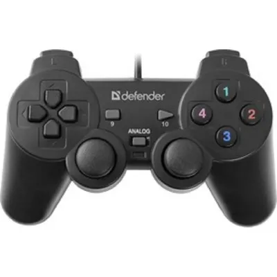 Геймпад DEFENDER Omega, USB, 12 кнопок, 2 мини-джойстика, виброотдача
