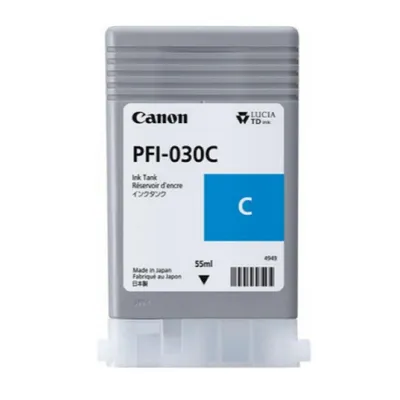 Картридж Canon PFI-030 Cyan 3490C001AA, голубой, 55 мл