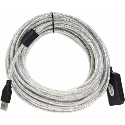 Кабель-адаптер Vcom VUS7049-10M, USB 2.0 A вилка — A розетка, активный, 10 м