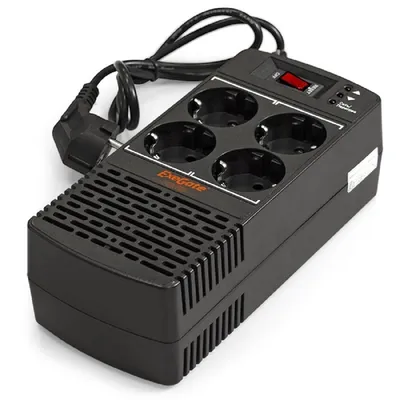 Стабилизатор ExeGate EP285941RUS, 500VA, 150-280В, 4 розетки