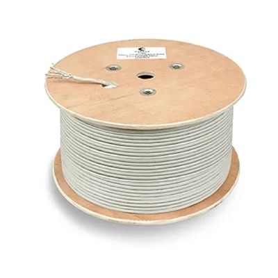 Кабель Cabeus STP-4P-Cat.6a-SOLID-IN-PVC, U/FTP, кат. 6a, 4 пары, 23 AWG, 305 м