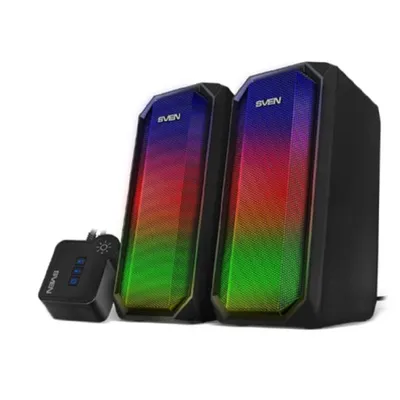 Колонки SVEN 420 SV-020965, 2.0, 2×5 Вт, USB, Bluetooth, чёрные