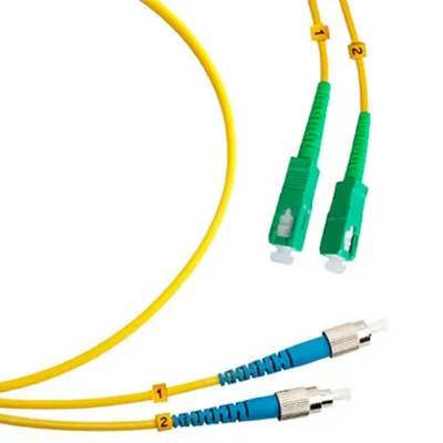 Патч-корд оптический Cabeus FOP(d)-9-SC/APC-FC/UPC-1,5m, duplex, 9/125, LSZH