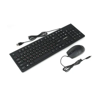 Комплект кл-ра+мышь пров. Gembird KBS-9050 черн.,104кл, 3кн., каб.1.5м (KBS-9050) (270906) {20}