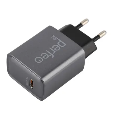 Зарядное устройство Perfeo I4668, USB-C, 20Вт, серый