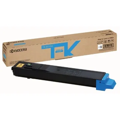 Тонер-картридж Kyocera TK-8115C 1T02P3CNL0, голубой, 6000 страниц