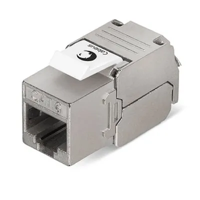 Вставка Keystone Cabeus KJ-RJ45-Cat.6-SH-180-Toolless, Cat.6, экранированная, 180°
