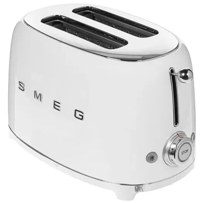 Тостер Smeg TSF01WHEU, 2 ломтика, белый