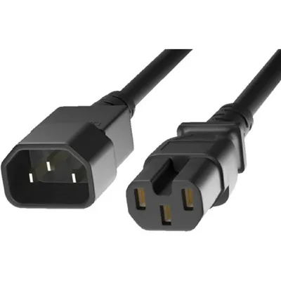 Кабель питания KS-is KS-857B-1.5, IEC-C14→IEC-C15, 1.5м